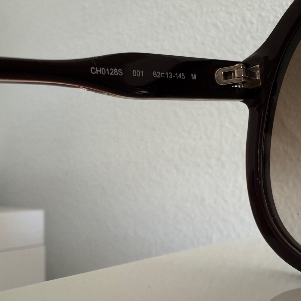 Chloe Dannie Brown Burgundy Gradient Aviator Sunglasses CH0128S NWOT - RARE - Picture 13 of 14
